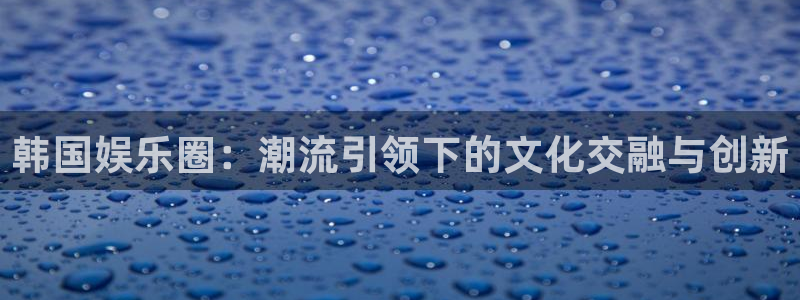 星空娱乐网站：韩国娱乐圈：潮流引领下的文化交融与创新